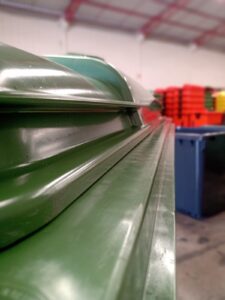 Contentor de lixo com TAMPAS ANTI-CHAMAS